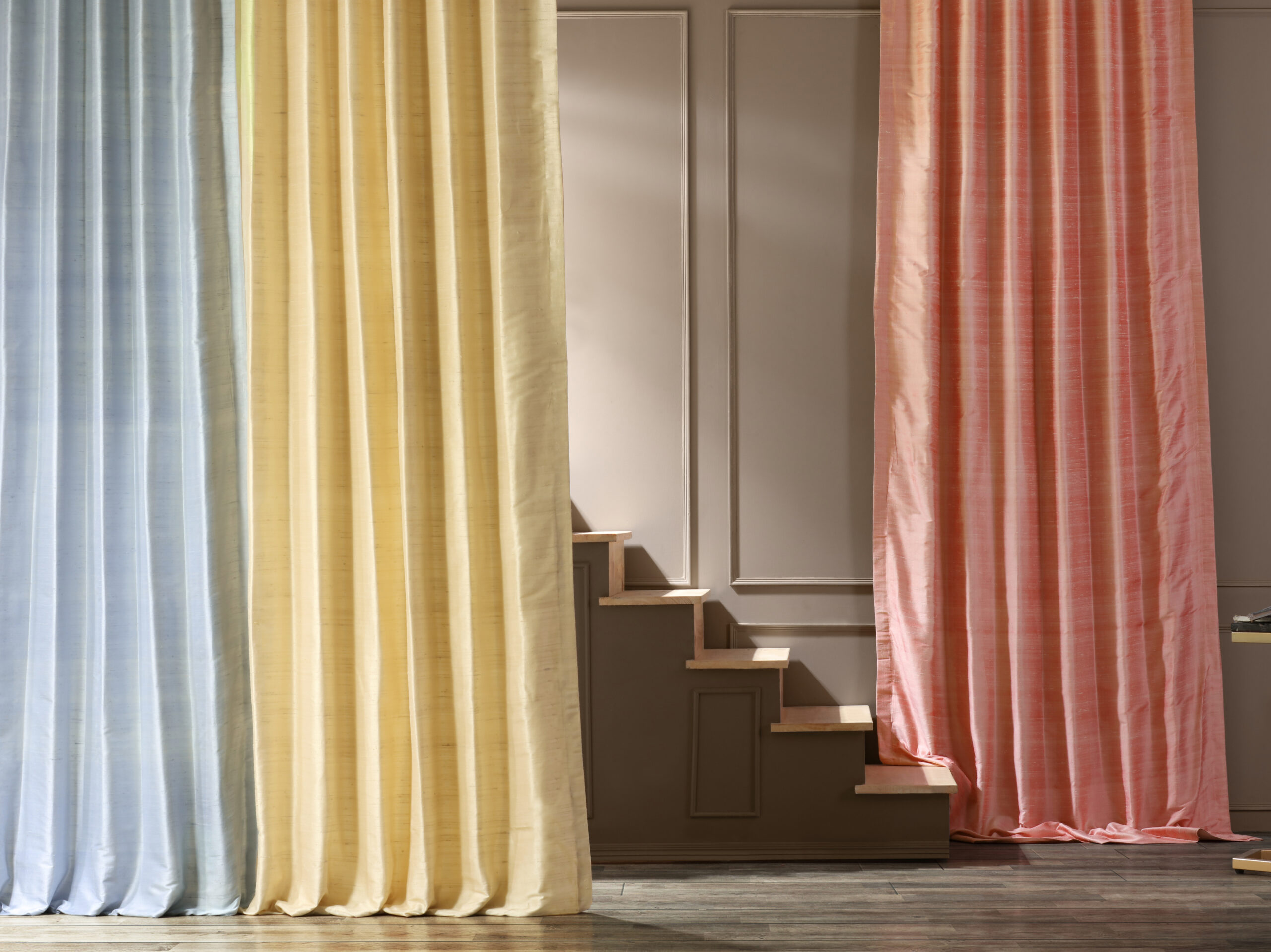 silk curtains